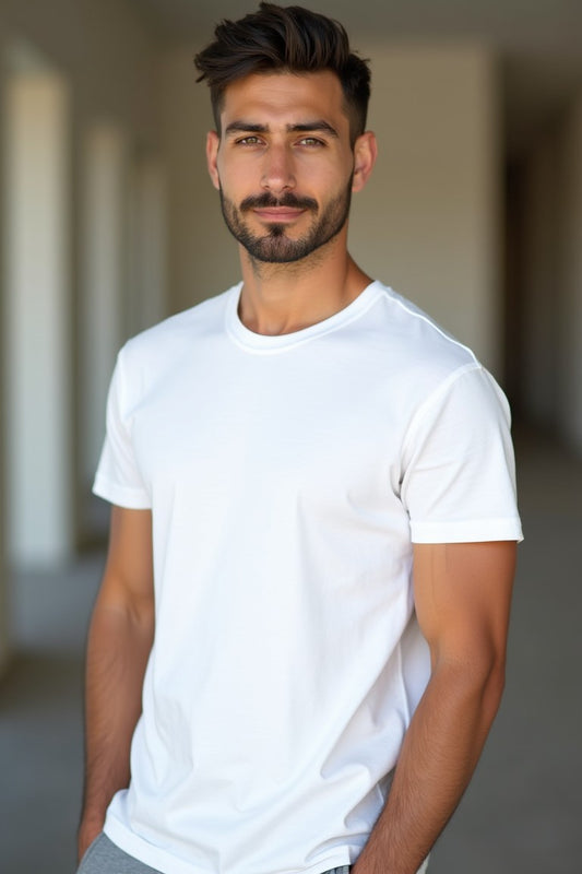 WHITE REGULAR TEE 250GSM