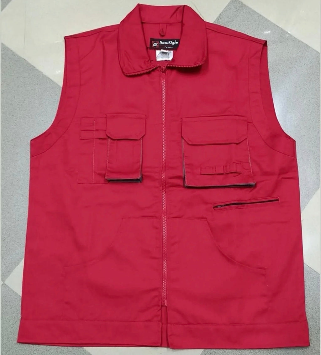 Gilet de travail avec col haut et poche