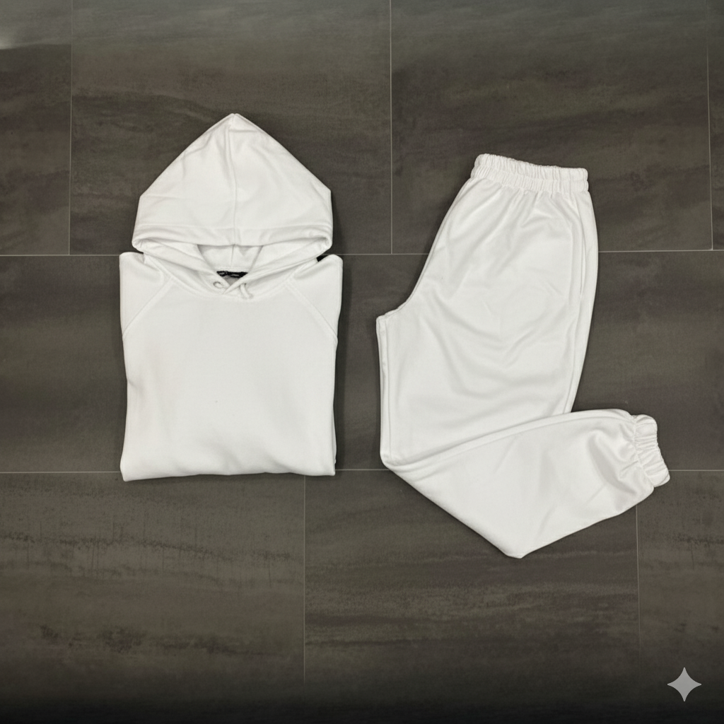 Ensemble blanc (hoodie+jogger)